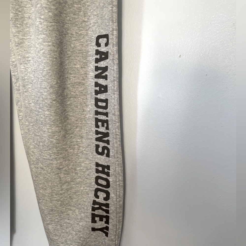 Canadiens Hockey Sweat Pants Brand New Gray Grey Joggers Unisex Go Habs Go!